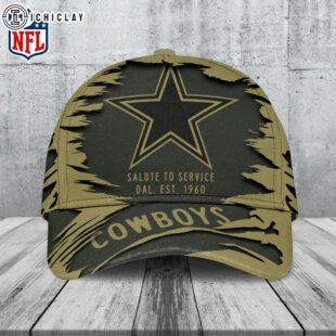 Dallas Cowboys Salute to Service Classic Baseball Cap For Fans