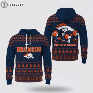 Denver Broncos NFL Cozy Snoopy Football 3D Hoodie