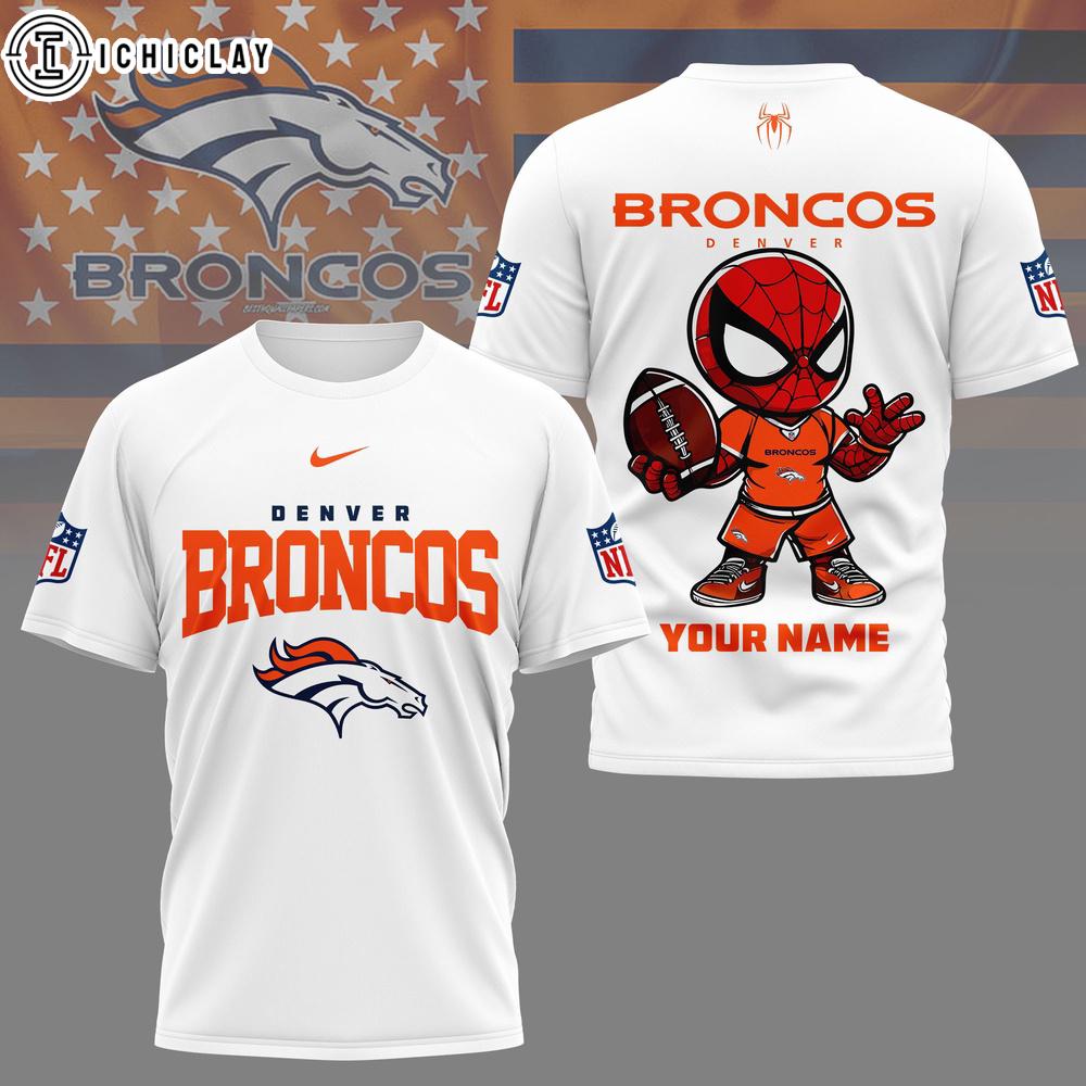 Denver Broncos NFL Spider Hero Custom 3D Shirt Denver Broncos NFL Spider Hero Custom 3D Shirt