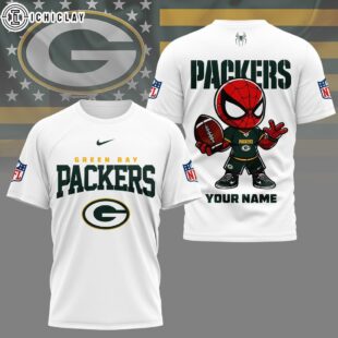 Green Bay Packers NFL Spider Hero Custom 3D Shirt
