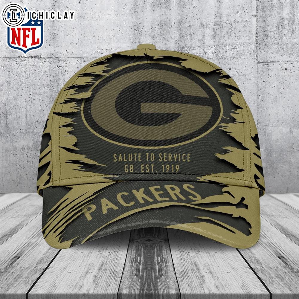 Green Bay Packers Salute to Service Classic Baseball Cap For Fans Green Bay Packers Salute to Service Classic Baseball Cap For Fans