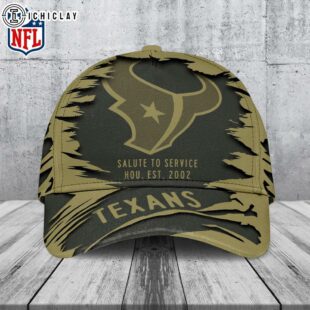 Houston Texans Salute to Service Classic Baseball Cap For Fans