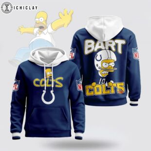 Indianapolis Colts NFL Bart Simpson 3D Hoodie Shirt