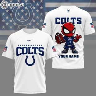 Indianapolis Colts NFL Spider Hero Custom 3D Shirt
