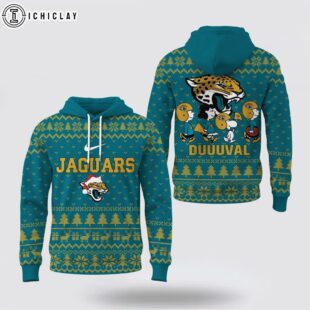 Jacksonville Jaguars NFL Cozy Snoopy Football 3D Hoodie