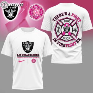 Las Vegas Raiders NFL Fightfighter Fight Breast Cancer 3D Shirt