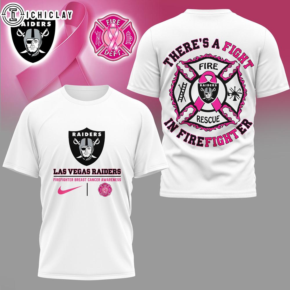 Las Vegas Raiders NFL Fightfighter Fight Breast Cancer 3D Shirt Las Vegas Raiders NFL Fightfighter Fight Breast Cancer 3D Shirt
