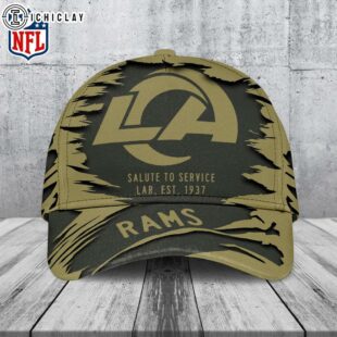 Los Angeles Rams Salute to Service Classic Baseball Cap For Fans