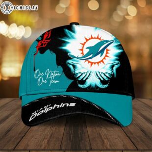 Miami Dolphins One Nation One Team Classic Baseball Cap For Fans