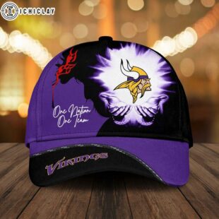 Minnesota Vikings One Nation One Team Classic Baseball Cap For Fans