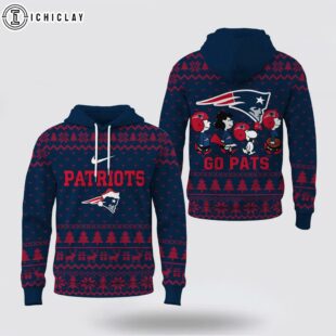 New England Patriots NFL Cozy Snoopy Football 3D Hoodie