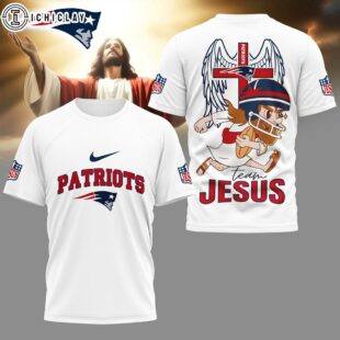 New England Patriots NFL Team Jesus 3D Shirt