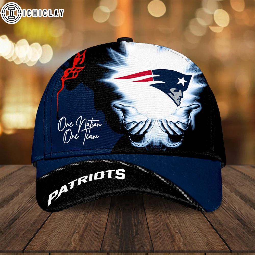 New England Patriots One Nation One Team Classic Baseball Cap For Fans New England Patriots One Nation One Team Classic Baseball Cap For Fans