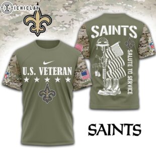 New Orleans Saints NFL Salute To Service 3D Shirt