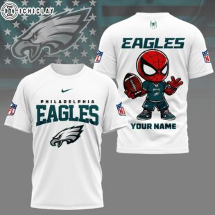 Philadelphia Eagles NFL Spider Hero Custom 3D Shirt