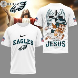 Philadelphia Eagles NFL Team Jesus 3D Shirt