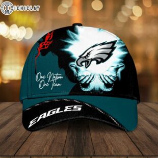 Philadelphia Eagles One Nation One Team Classic Baseball Cap For Fans
