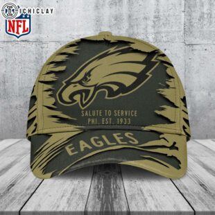 Philadelphia Eagles Salute to Service Classic Baseball Cap For Fans