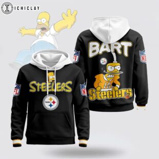 Pittsburgh Steelers NFL Bart Simpson 3D Hoodie Shirt