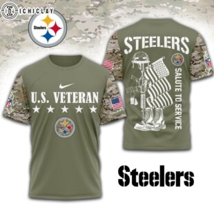 Pittsburgh Steelers NFL Salute To Service 3D Shirt