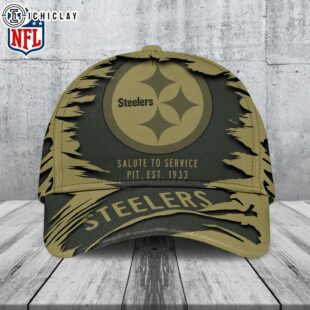 Pittsburgh Steelers Salute to Service Classic Baseball Cap For Fans