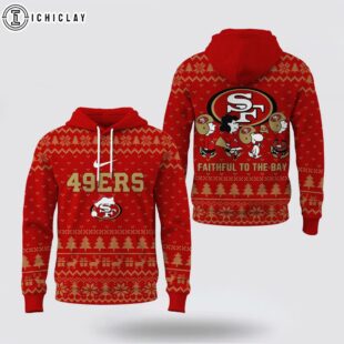 San Francisco 49ers NFL Cozy Snoopy Football 3D Hoodie