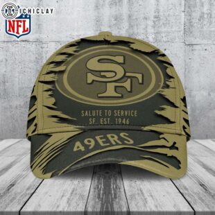 San Francisco 49ers Salute to Service Classic Baseball Cap For Fans