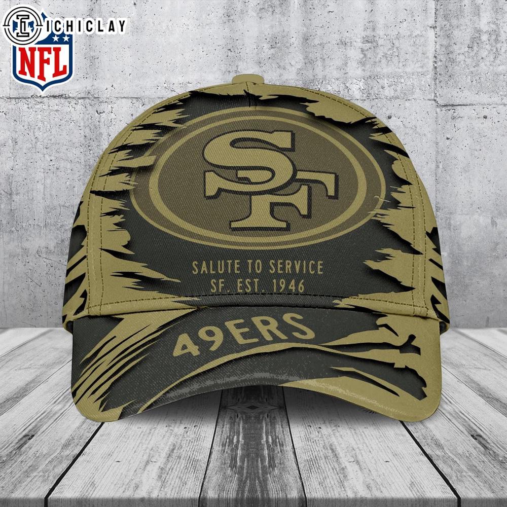 San Francisco 49ers Salute to Service Classic Baseball Cap For Fans San Francisco 49ers Salute to Service Classic Baseball Cap For Fans