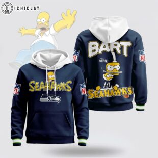 Seattle Seahawks NFL Bart Simpson 3D Hoodie Shirt