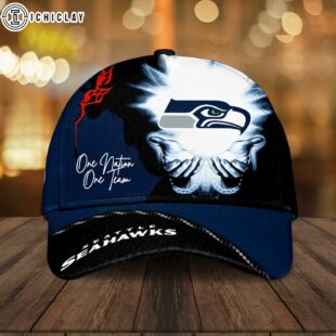 Seattle Seahawks One Nation One Team Classic Baseball Cap For Fans