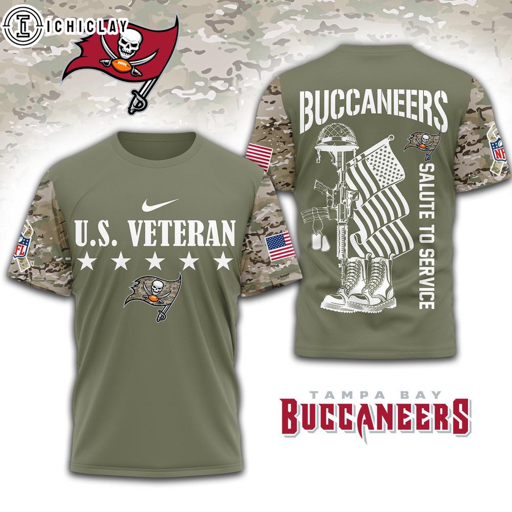 Tampa Bay Buccaneers NFL Salute To Service 3D Shirt Tampa Bay Buccaneers NFL Salute To Service 3D Shirt