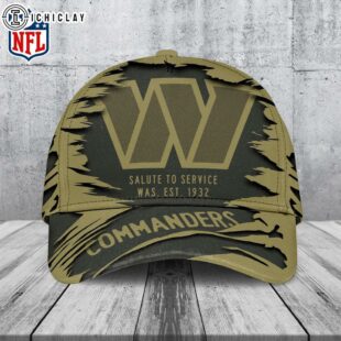 Washington Commanders Salute to Service Classic Baseball Cap For Fans