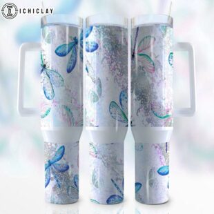 Dragonfly Stainless Steel Tumbler 40Oz With Handle