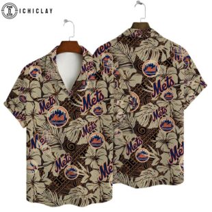 New York Mets Island Escape Summer Hawaiian Shirt