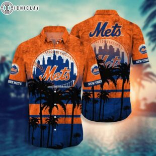 New York Mets Island Vibes Summer Hawaiian Shirt