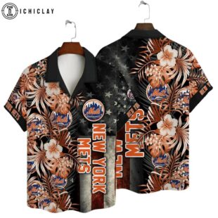 New York Mets Palm Paradise Summer Hawaiian Shirt