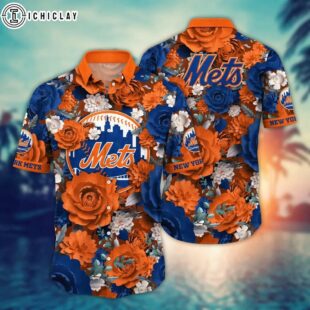 New York Mets Paradise Play Summer Hawaiian Shirt