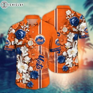 New York Mets Sunset Dream Summer Hawaiian Shirt