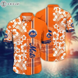 New York Mets Tiki Breeze Summer Hawaiian Shirt