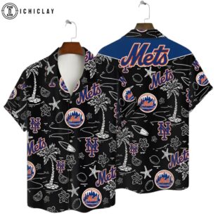 New York Mets Tropical Breeze Summer Hawaiian Shirt