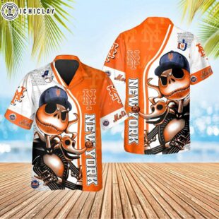 New York Mets Tropical Escape Summer Hawaiian Shirt