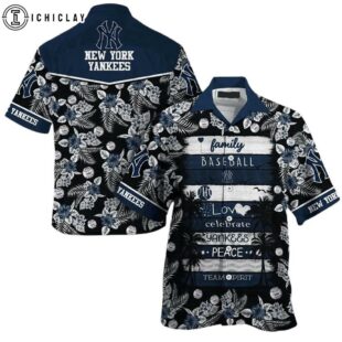 New York Yankees Family Values Summer Hawaiian Shirt