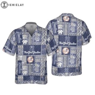 New York Yankees Island Patchwork Summer Hawaiian Shirt