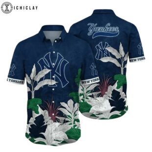 New York Yankees Jungle Foliage Summer Hawaiian Shirt