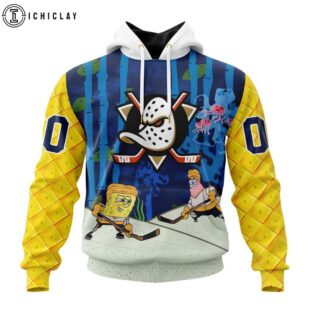 NHL Anaheim Ducks SpongeBob SquarePants 3D Shirt