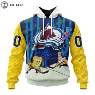 NHL Colorado Avalanche SpongeBob SquarePants 3D Shirt