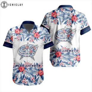 NHL Columbus Blue Jackets Tropical Hawaiian Shirts For Fans