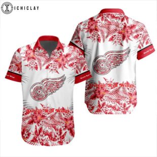 NHL Detroit Red Wings Tropical Hawaiian Shirts For Fans