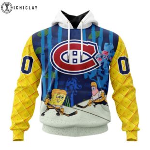 NHL Montreal Canadiens SpongeBob SquarePants 3D Shirt