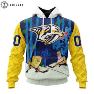 NHL Nashville Predators SpongeBob SquarePants 3D Shirt